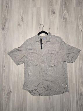 lululemon lab Jacquard Camp Collar In Dove Grey Leopardo (Animal Print) - S